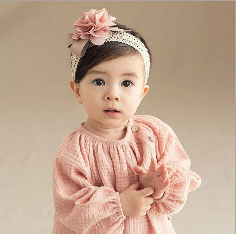 Soft Lace Baby Headband — Stretchy & Gentle for Newborns & Toddlers