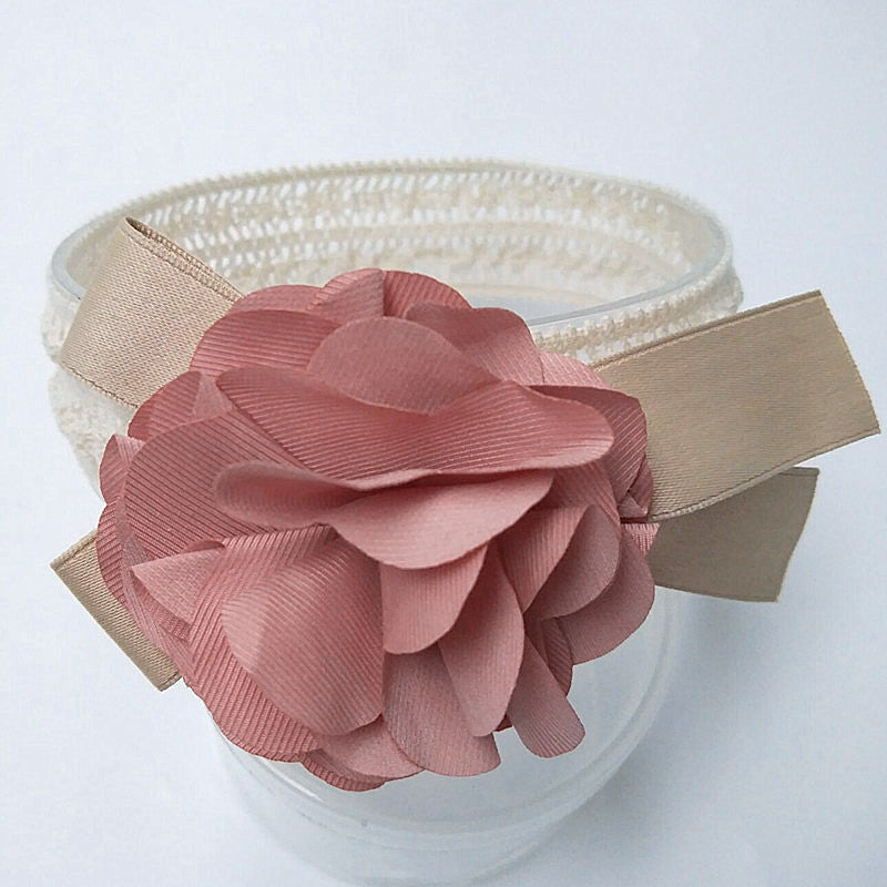 Soft Lace Baby Headband — Stretchy & Gentle for Newborns & Toddlers