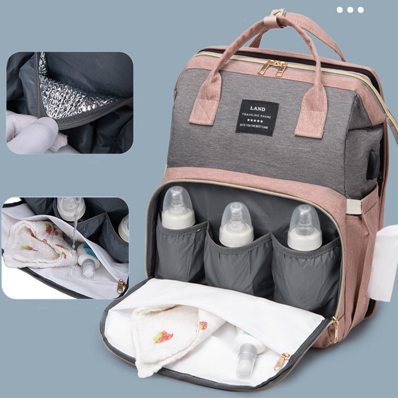 Insulated Diaper Bag Backpack with Cooler