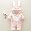 Cotton padded baby romper.